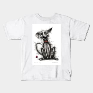 Fuzzy dog Kids T-Shirt